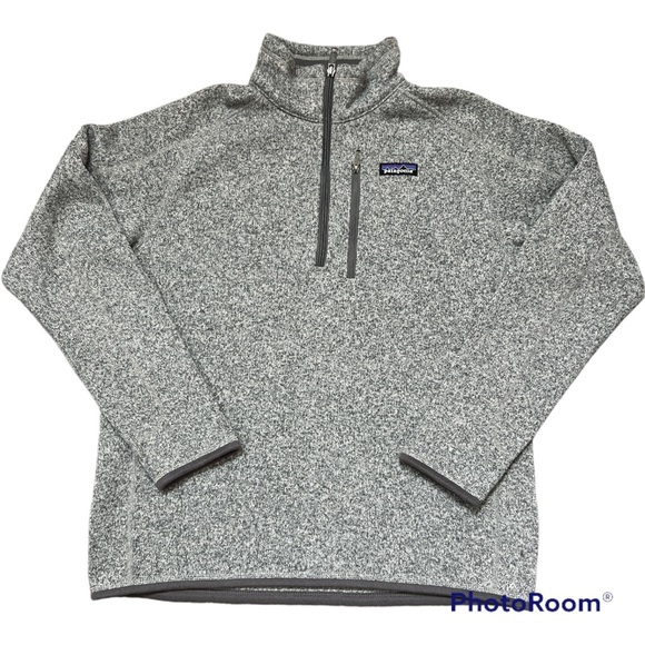 Men’s Patagonia Better Sweater 1/4 zip pullover stonewash gray  Medium M - Picture 3 of 4